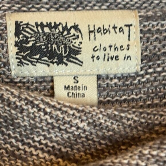 Habitat Clothes to‎ Live In Sweater Women's Size Small Knit Gray - Picture 3 of 4